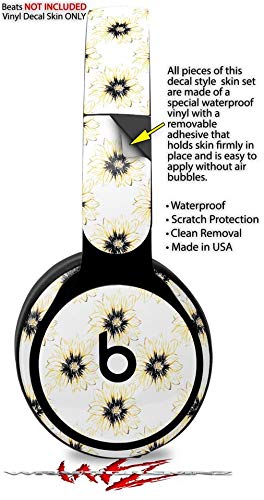 Beats Solo Pro Headphone Skin Decal Wrap - Kearas Daisies Diffuse Glow Yellow Design | Protective Vinyl Cover | Perfect for Travel, Workouts & Daily Use (Headphones Not Included)