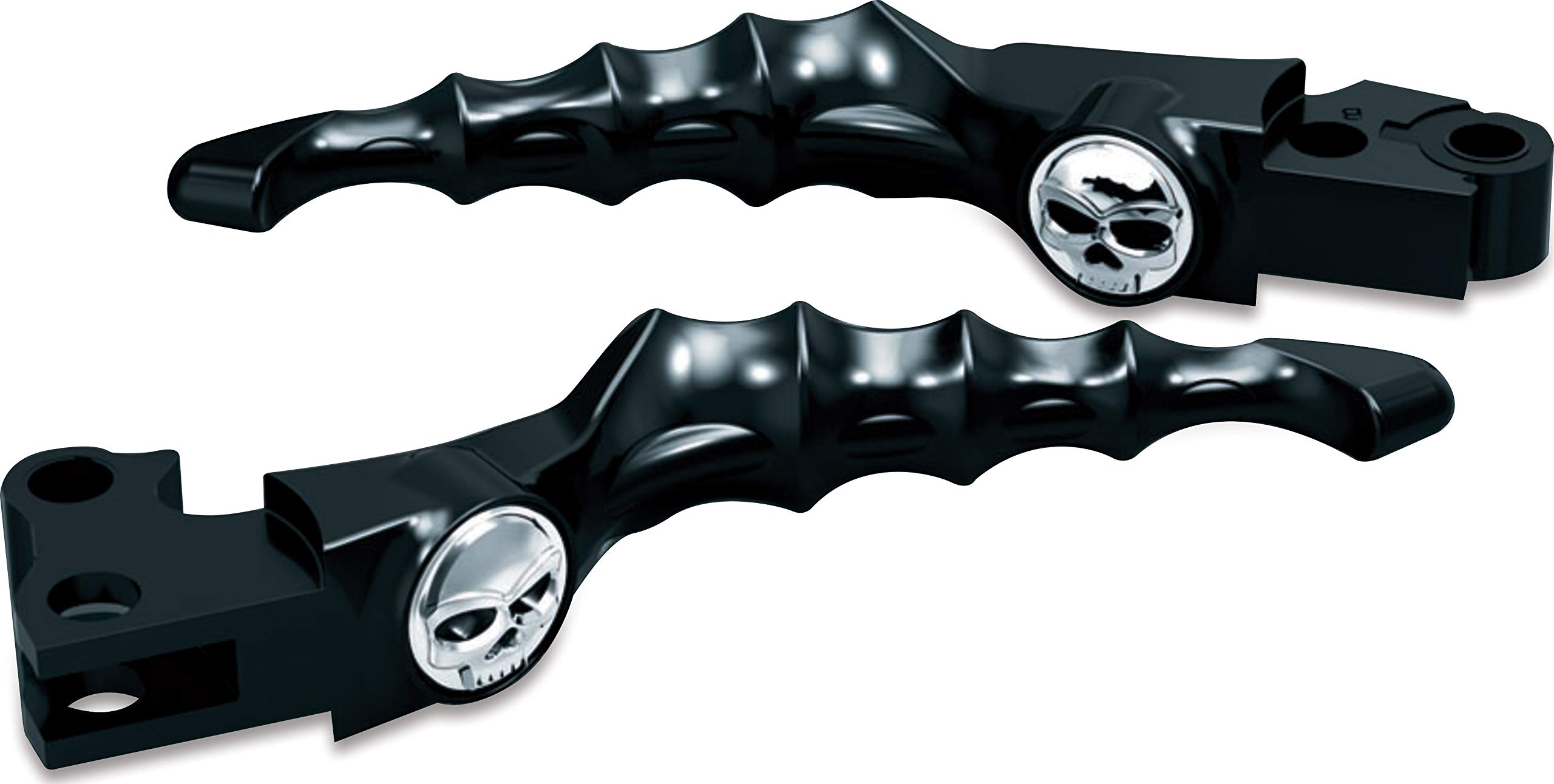 Kuryakyn 1091 Zombie Clutch & Brake Trigger Levers for 2008-2016 Harley-Davidson Motorcycles - Gloss Black Pair - Motorcycle Handlebar Accessories for Custom Bike Builds & Horror-Themed Rides