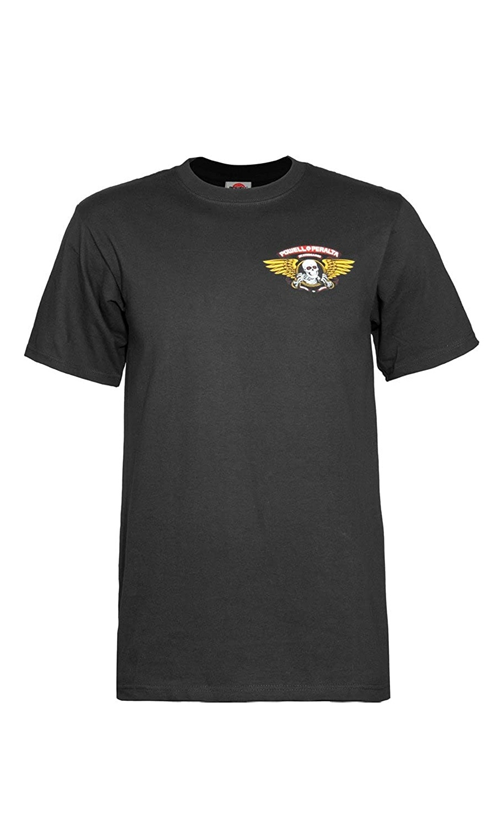 Powell Peralta Winged Ripper Men's Graphic T-Shirt - Black Cotton Tee for Skateboarding & Streetwear Fashion
