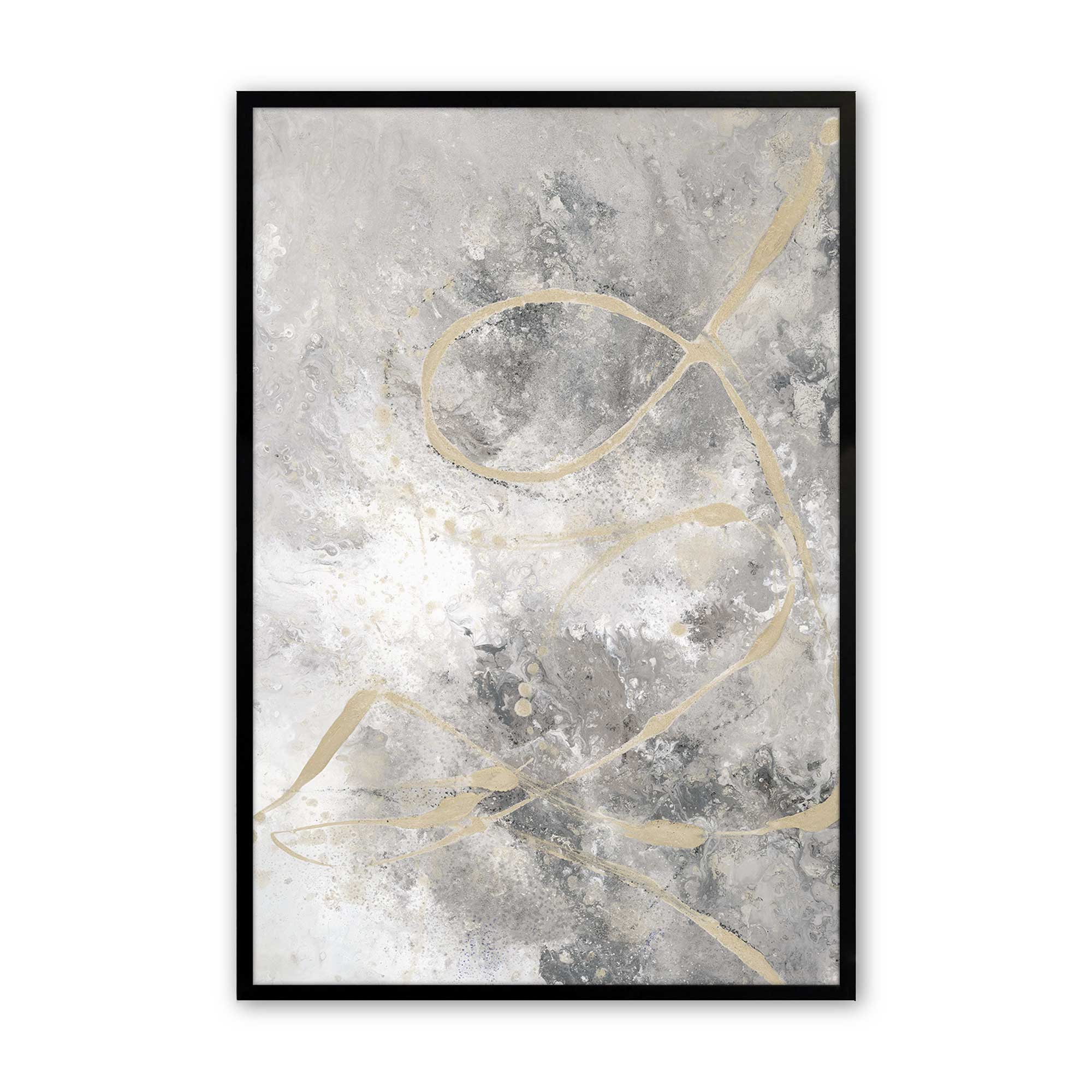 Gilded Whispers v3 Print - Premium Wall Art Decor for Living Room, Bedroom & Office | Elegant Home Decor Painting for Modern Interiors