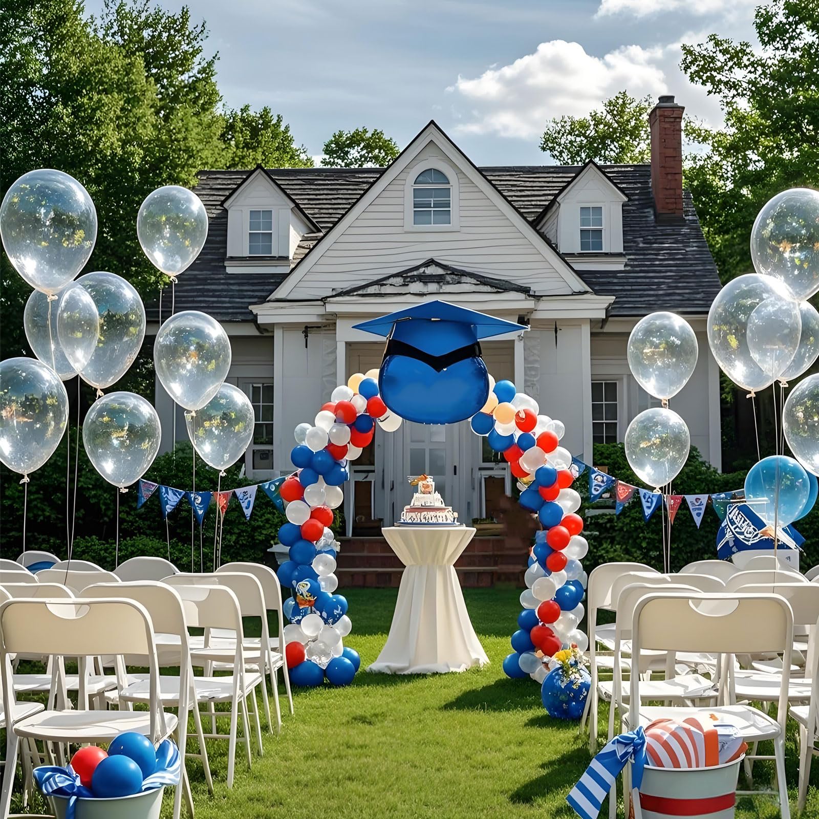 100 Pack 5 Inch Clear Transparent Latex Balloons for Party Decorations, Birthday, Wedding, Baby Shower & Holiday Celebrations