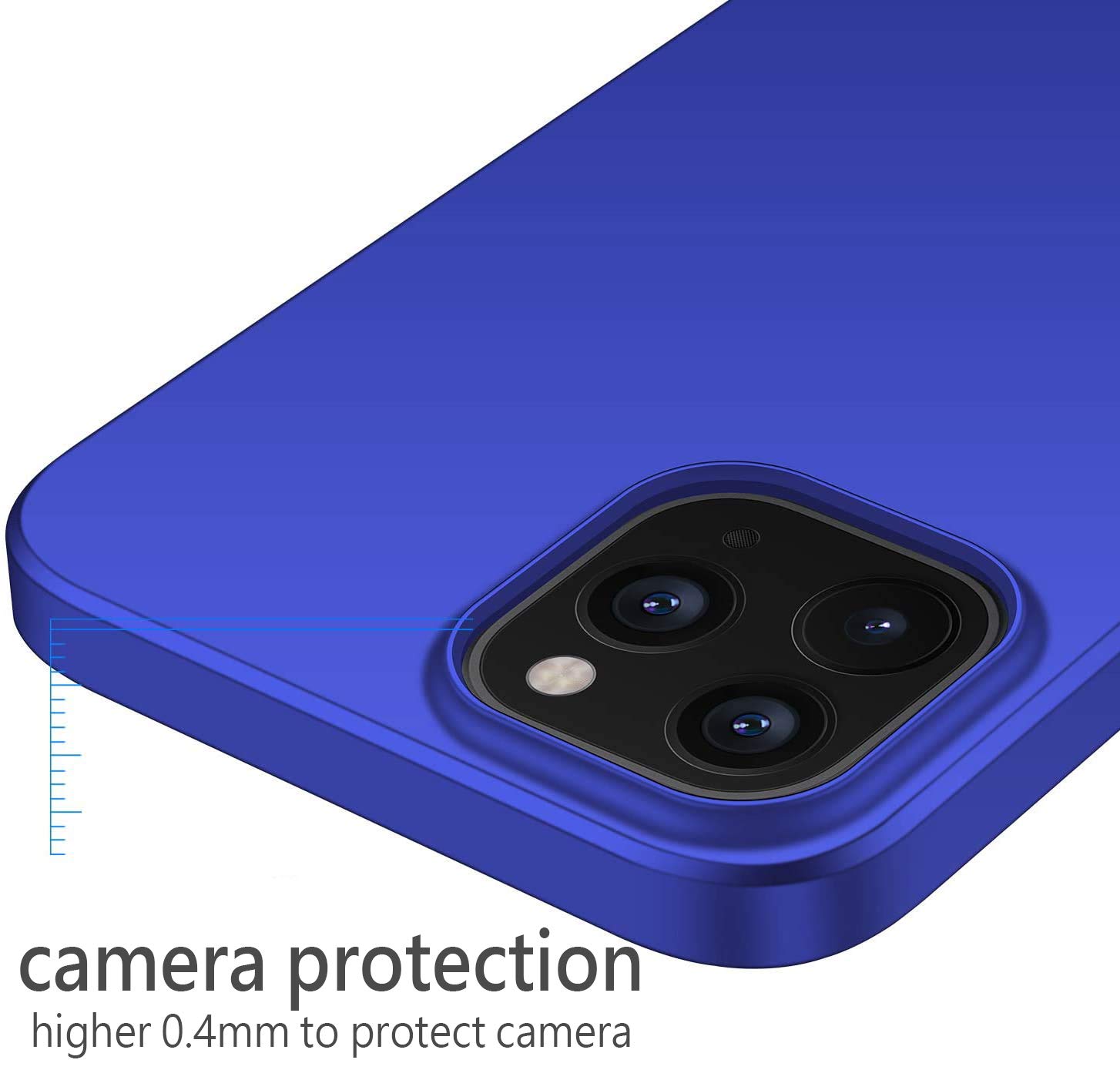 Slim Protective Case for iPhone 12 Mini - Shockproof, Scratch-Resistant, Anti-Slip Matte Hard Cover | Premium PC Material | Perfect for Everyday Use, Travel & Outdoor Activities (Blue)