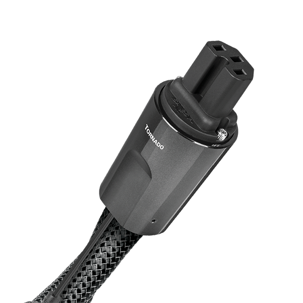 AudioQuest Storm Series Tornado High Current Power Cable - Premium AC Power Cord for Home Theater & Hi-Fi Audio Systems - Perfect for Audiophiles & Home Entertainment Setups