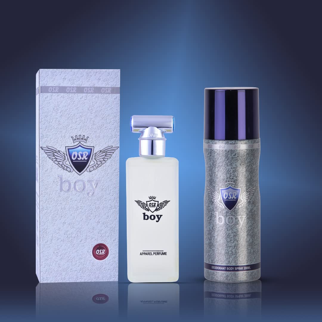 OSR Premium Long Lasting Perfume for Men - Refreshing Body Spray Cologne (100ml & 200ml) | Day & Night Wear, Office, Dating, Special Occasions