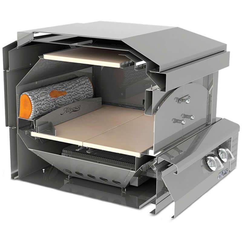 Alfresco Outdoor Countertop Gas Pizza Oven AXE PZA LP - Portable Gas Pizza Maker for Backyard, Patio & Camping - Perfect for Outdoor Cooking & Entertaining