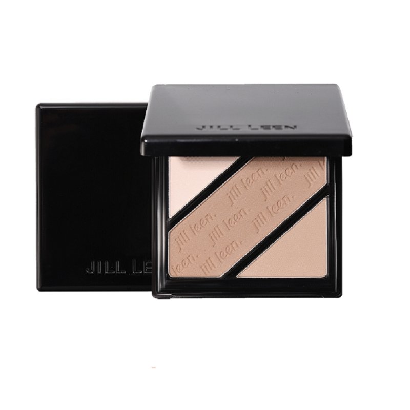 JILL LEEN Contour Powder for Face Sculpting - Matte Bronzer & Highlighter Duo for Cheekbones & Jawline - Perfect for Everyday Makeup & Professional Contouring
