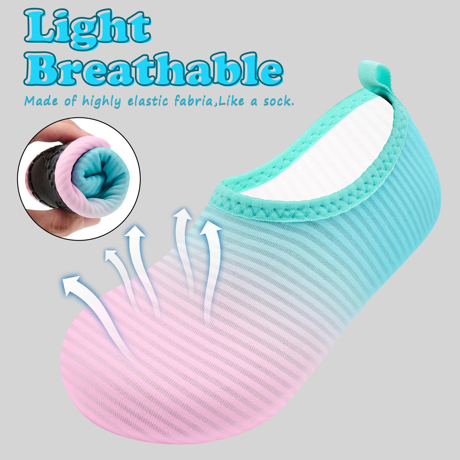**Deevike Kids Water Shoes for Boys & Girls - Quick Dry Barefoot Aqua Socks for Beach, Swimming, Surfing, Outdoor Walking & Sports - Toddler & Youth Sizes**    *(Perfect for Beach Trips, Pool Parties, Water Parks, and Outdoor Adventures!)*