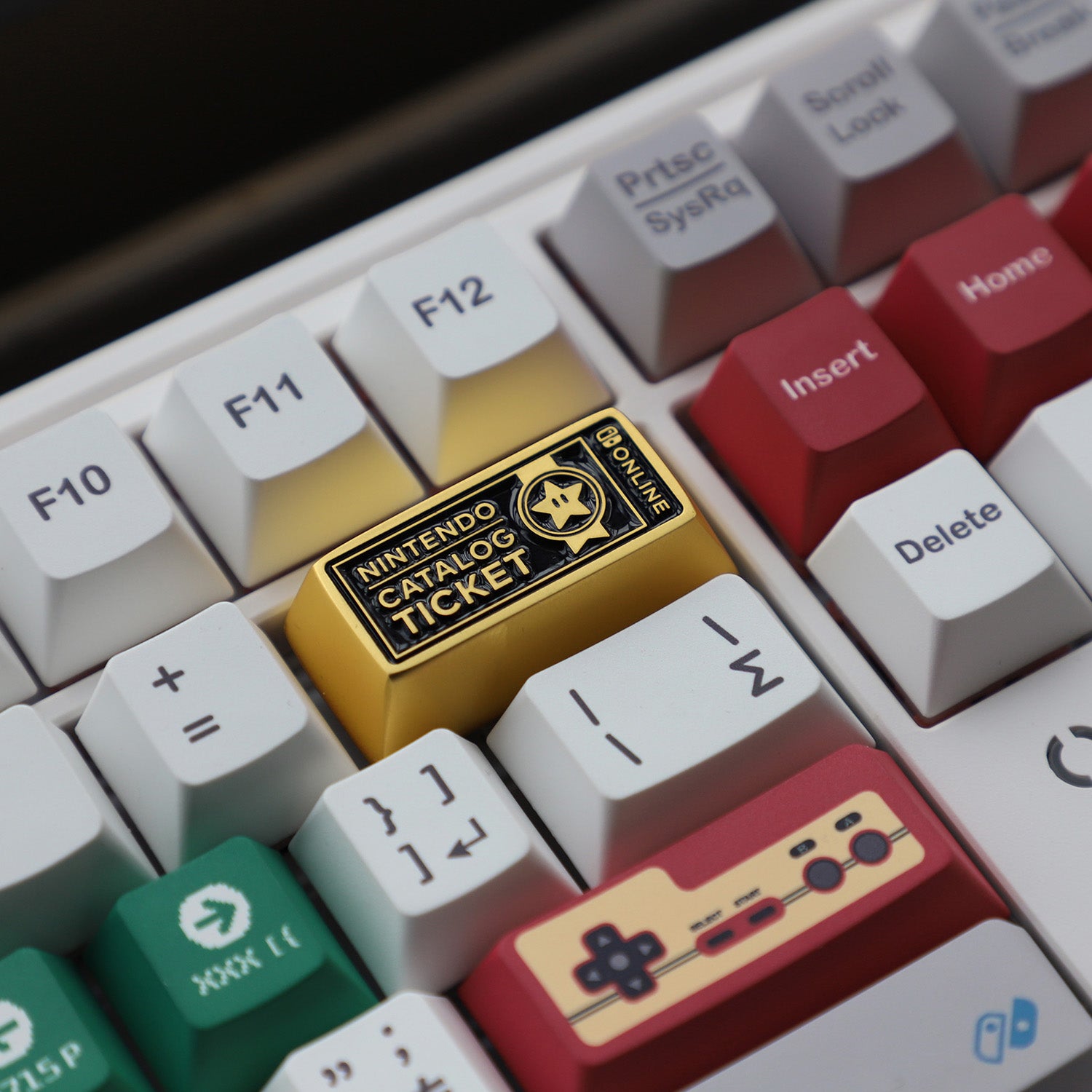 Custom NS Game Theme 2U Backspace Key - Durable Metal Personalized Keycaps for Mechanical Keyboards - Perfect for Gaming, Typing & Streamer Setups