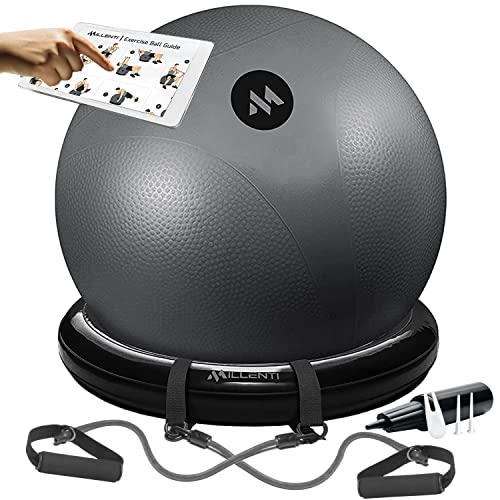 Gray Yoga Ball Chair