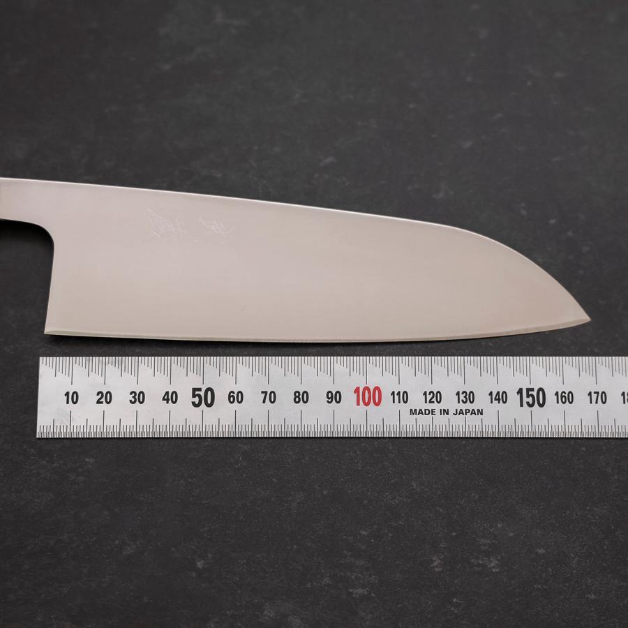 Premium Santoku Knife 165mm - AUS 8 Stainless Steel with Polished Ocean White Handle - Perfect for Sushi, Vegetables & Precision Kitchen Tasks