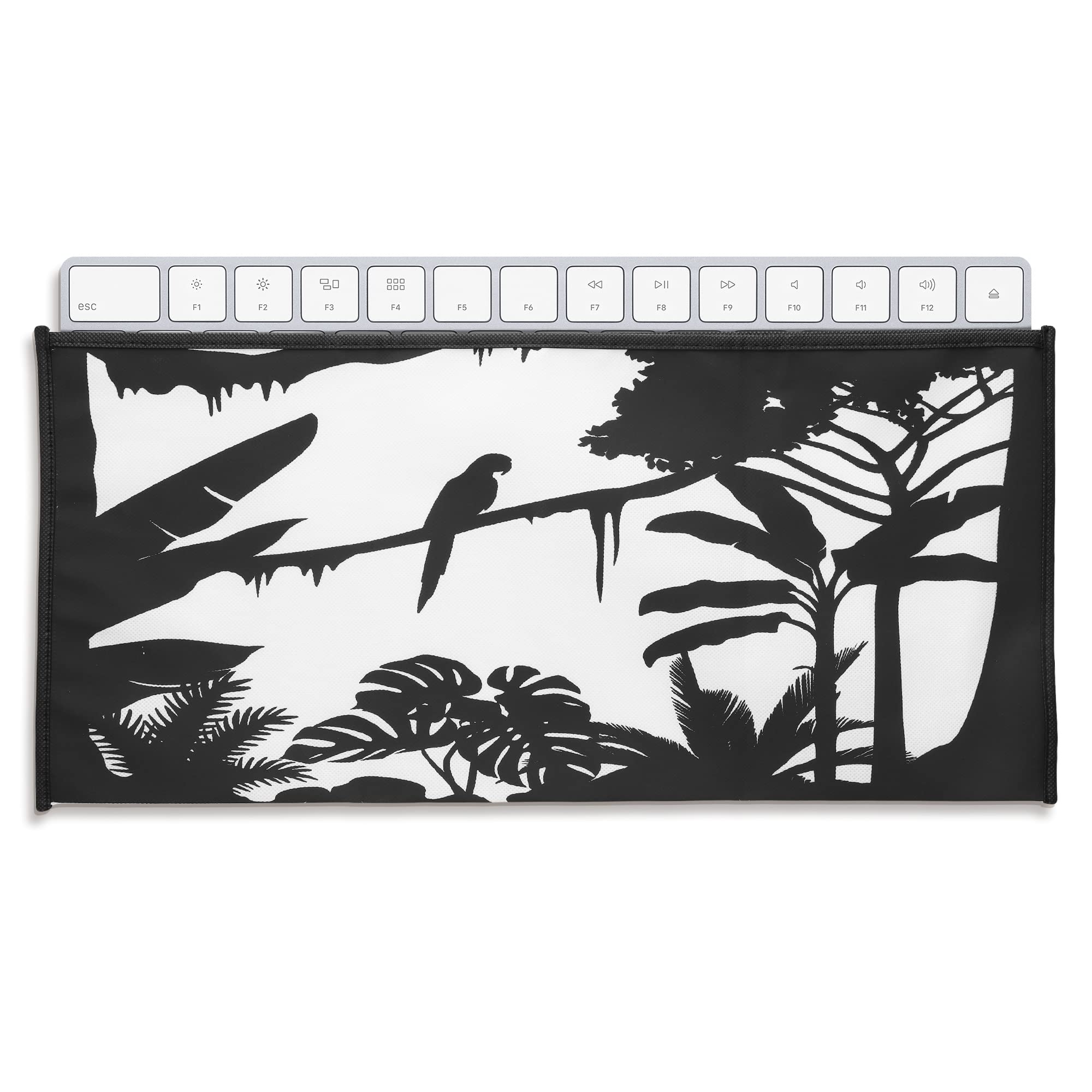 Universal Keyboard Cover (Large) - Protective Skin & Dust Proof Case with Jungle Silhouette Design | Perfect for Home, Office & Travel Laptop Protection
