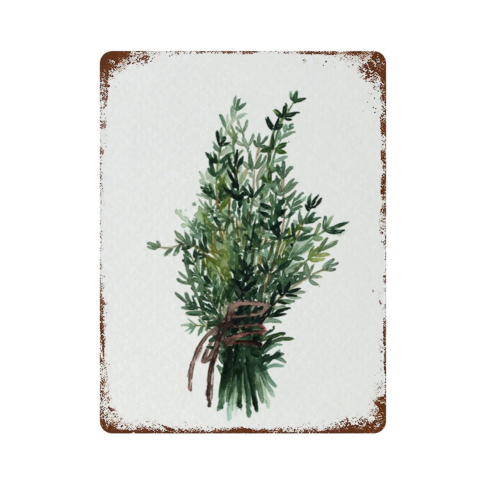 Vintage Tin Thyme Sign - 16