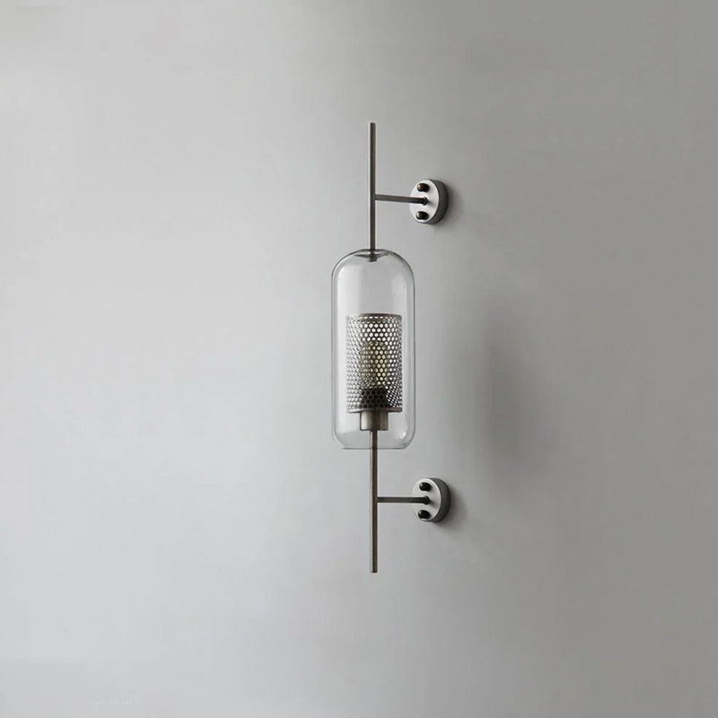 Chiswick Glass Wall Lamp - Modern LED Sconce Light for Living Room, Bedroom, and Hallway - Elegant Home Decor Lighting Fixture