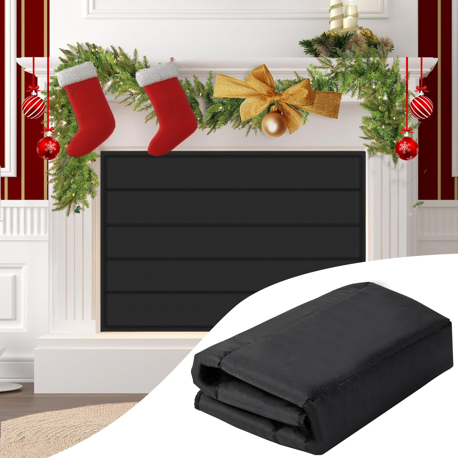 Magnetic Fireplace Cover Blanket - 30