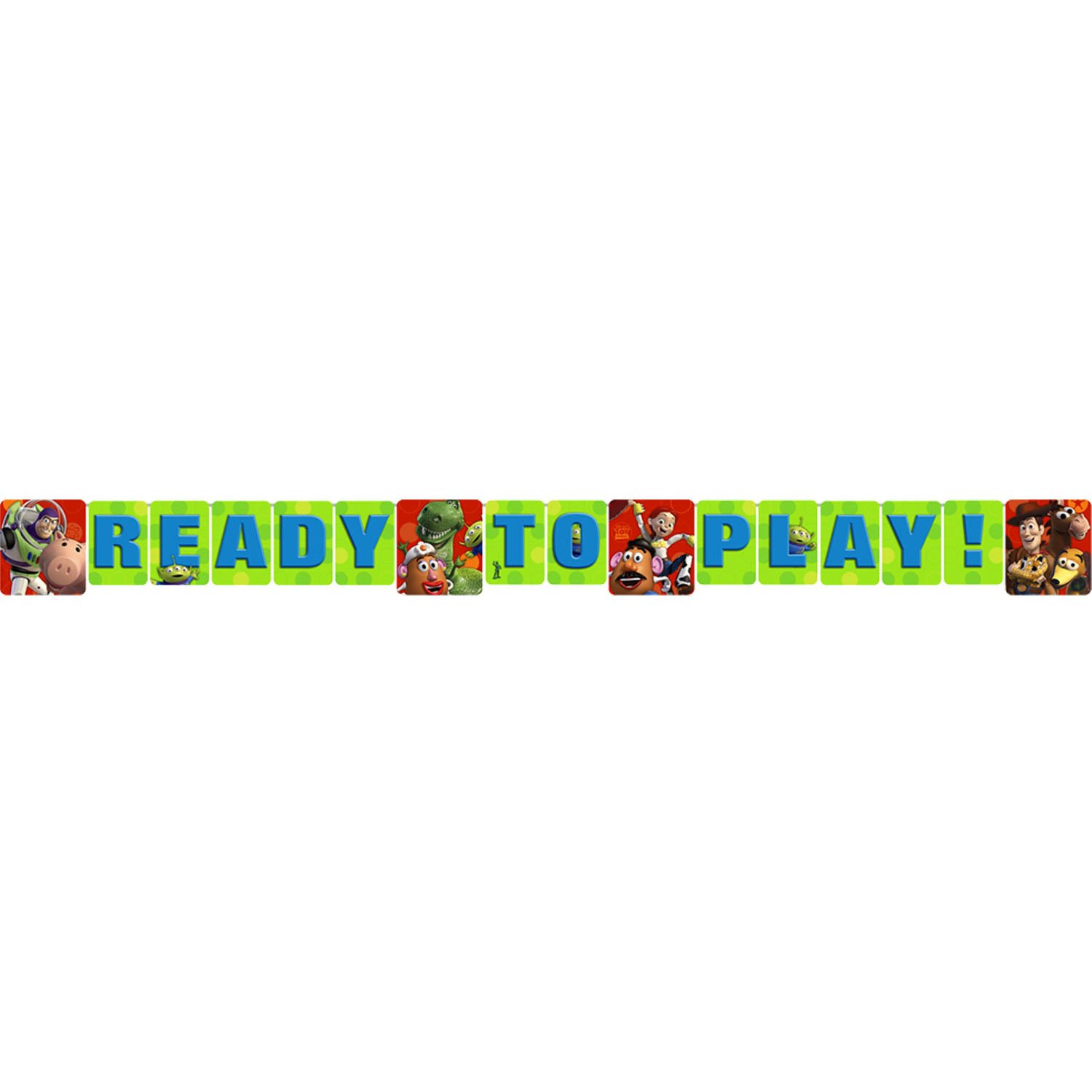 Hallmark Toy Story 3 Plastic Banner - Official Disney Movie Decor for Kids' Room, Birthday Party & Nursery Wall Decoration