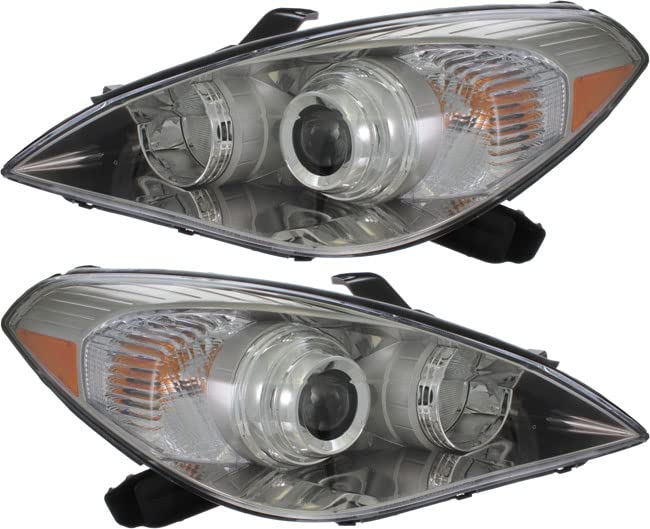 2007-2008 Toyota Solara Replacement Headlight Assembly - Driver & Passenger Side - OEM Style Headlamp for Improved Night Visibility - Perfect for Daily Commuting and Road Trips
