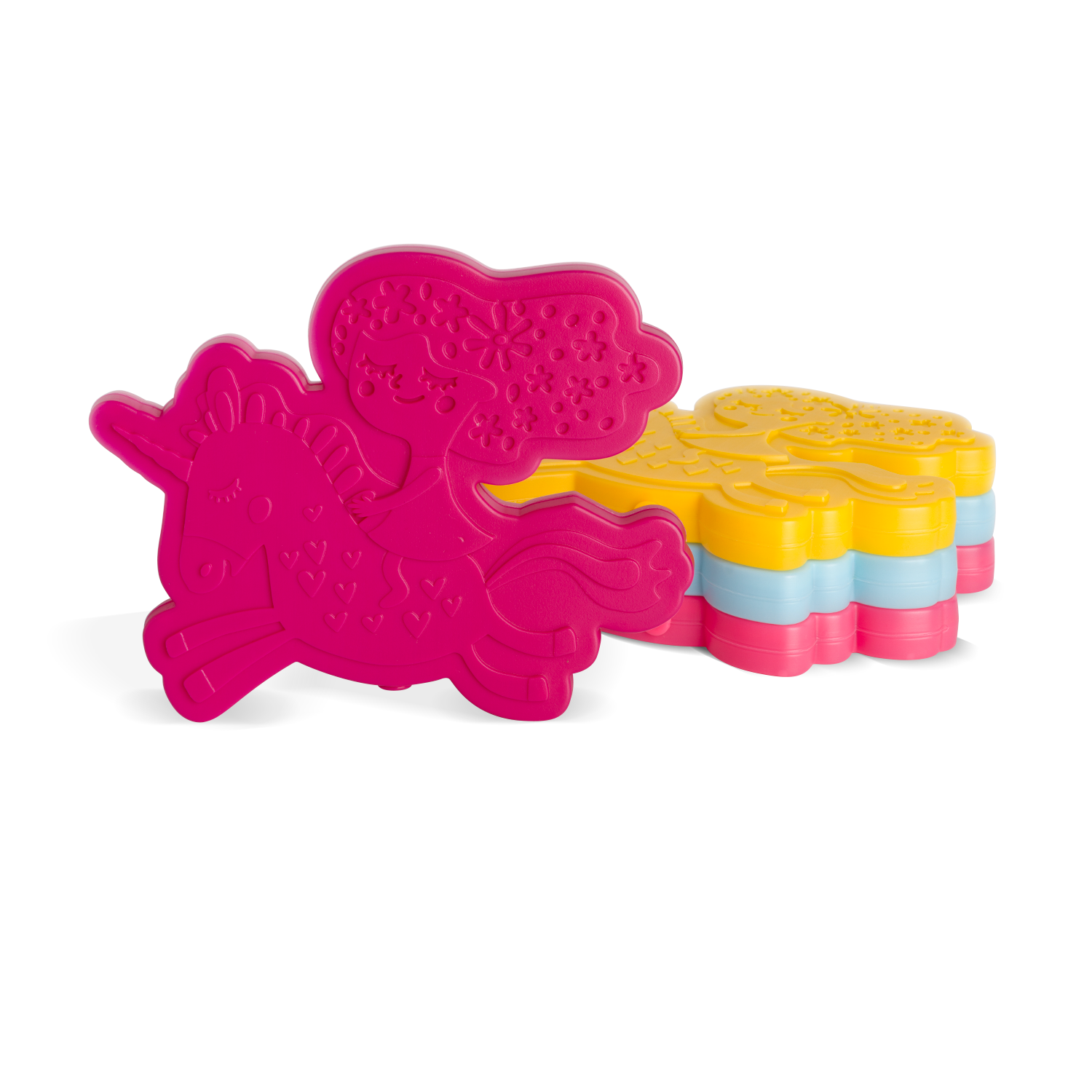 4 Pack Reusable Character Ice Packs for Lunch Boxes, Injuries & Pain Relief - Fun Shaped Gel Ice Packs for Kids & Adults