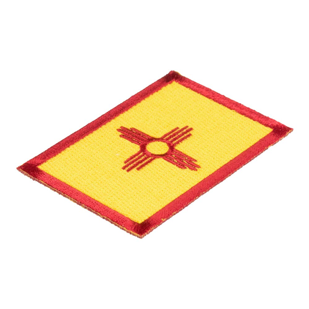 New Mexico State Flag Patch - USA Flag Embroidered Iron-On Patches for Jackets, Bags & Uniforms | Perfect for DIY Crafts, Military & Patriotic Events