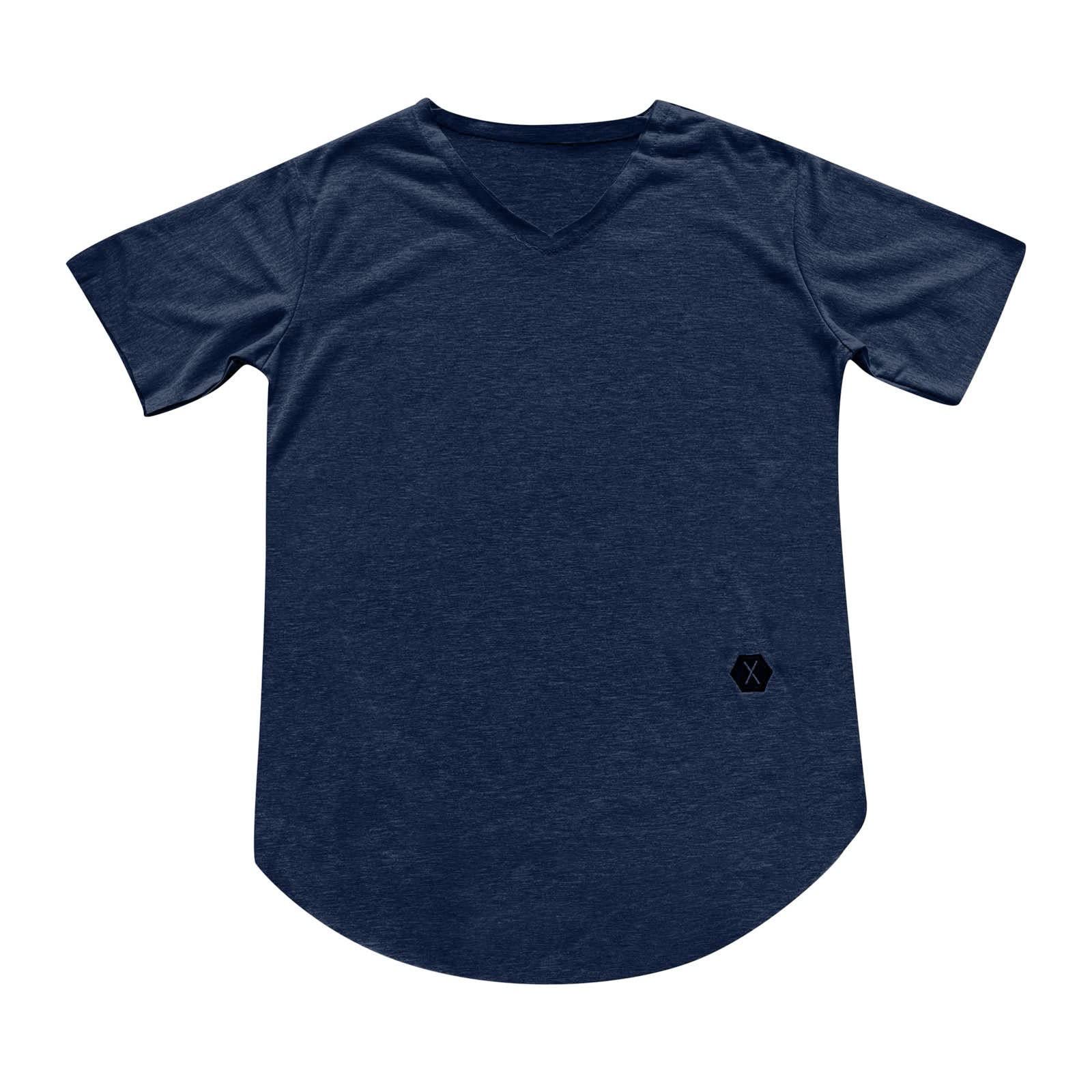 GOKKILRW Men's V-Neck Athletic T-Shirt - Slim Fit Workout Shirt for Gym, Bodybuilding & Fitness | Moisture-Wicking Muscle Tee for Running, Training & Casual Wear