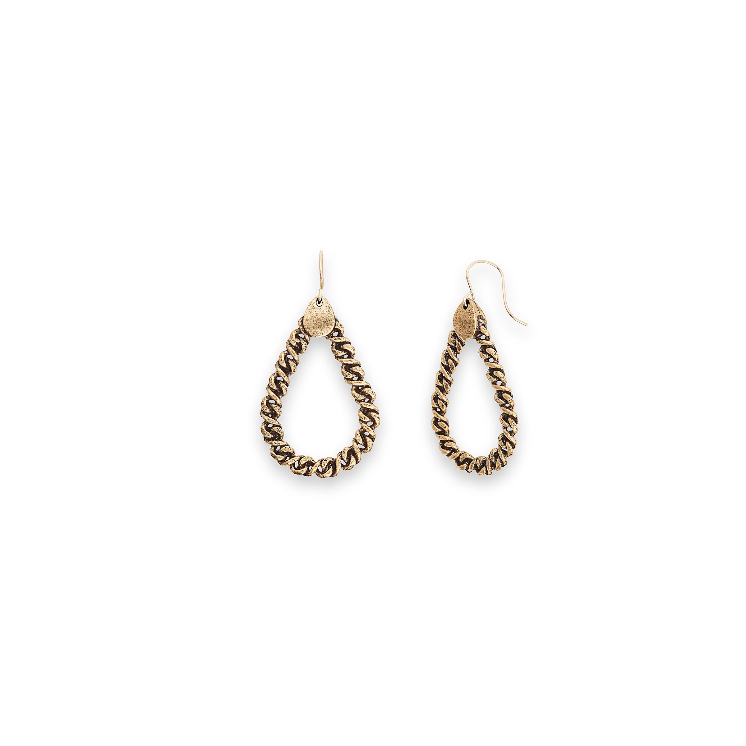 Crimped Droplet Earrings for Women - Dainty Gold Plated Hoop Earrings for Everyday Wear | Perfect for Office, Date Night & Special Occasions