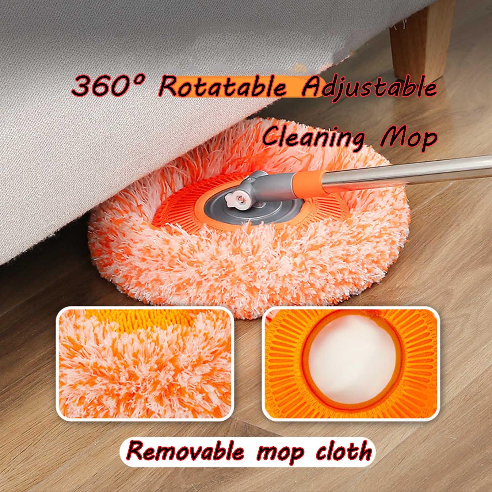 360° Rotatable Adjustable Mop - Extendable Microfiber Floor & Wall Cleaner for Home & Office
