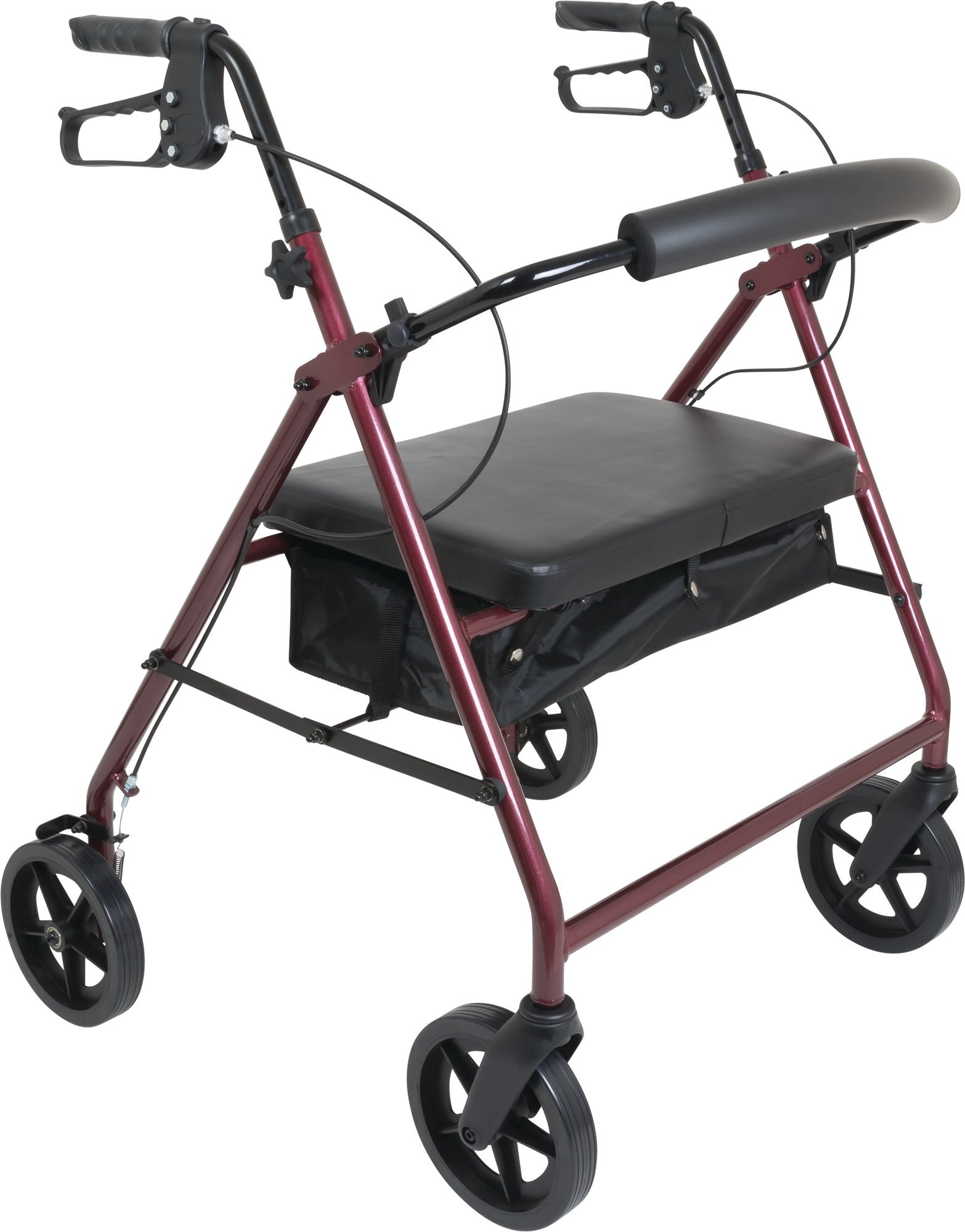 Best 4 Wheel Walker for Seniors - Lightweight, Foldable Mobility Aid with Seat and Basket - Ideal for Indoor & Outdoor Use, Travel, and Daily Support