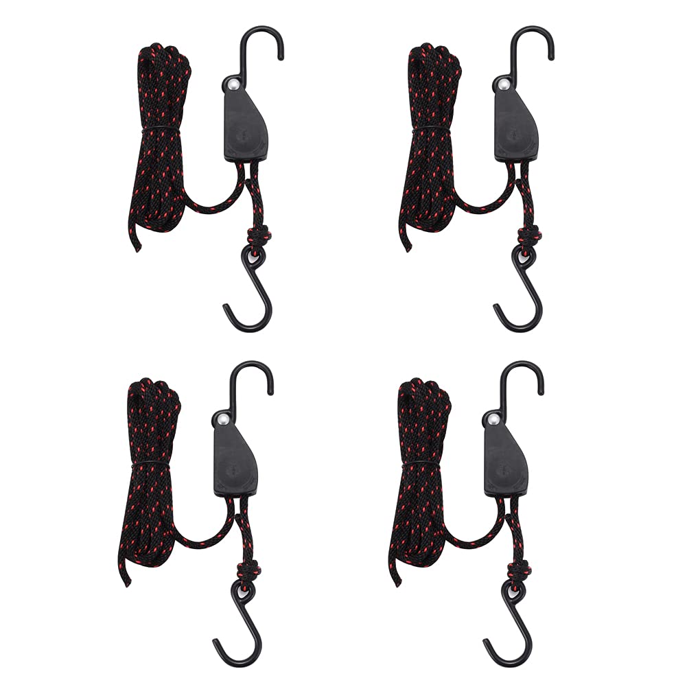 **JSCARLIFE Heavy Duty Kayak Tie Down Straps - 4 Pack (1/4