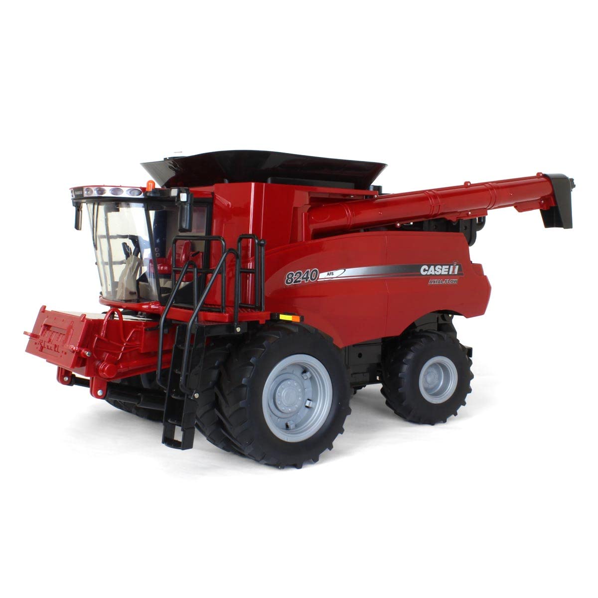 ERTL 1/16 Scale Case IH 8240 Combine Harvester Toy with Detachable Grain Head & Corn Head Set #47391 - Perfect for Farm Toy Collectors, Display, and Agricultural Education