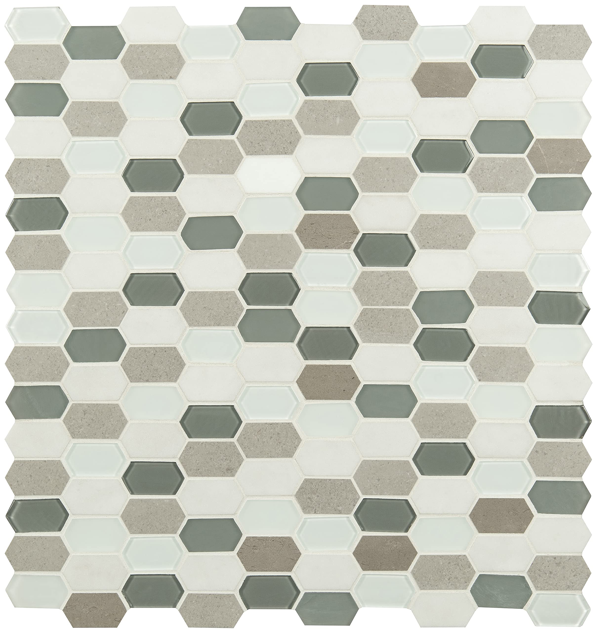 MSI Lascari 12x11.63 Inch Stone Picket Mosaic Tile - Mesh Mounted Backsplash for Kitchen, Bathroom & Shower Walls | Durable & Stylish Home Decor Upgrade