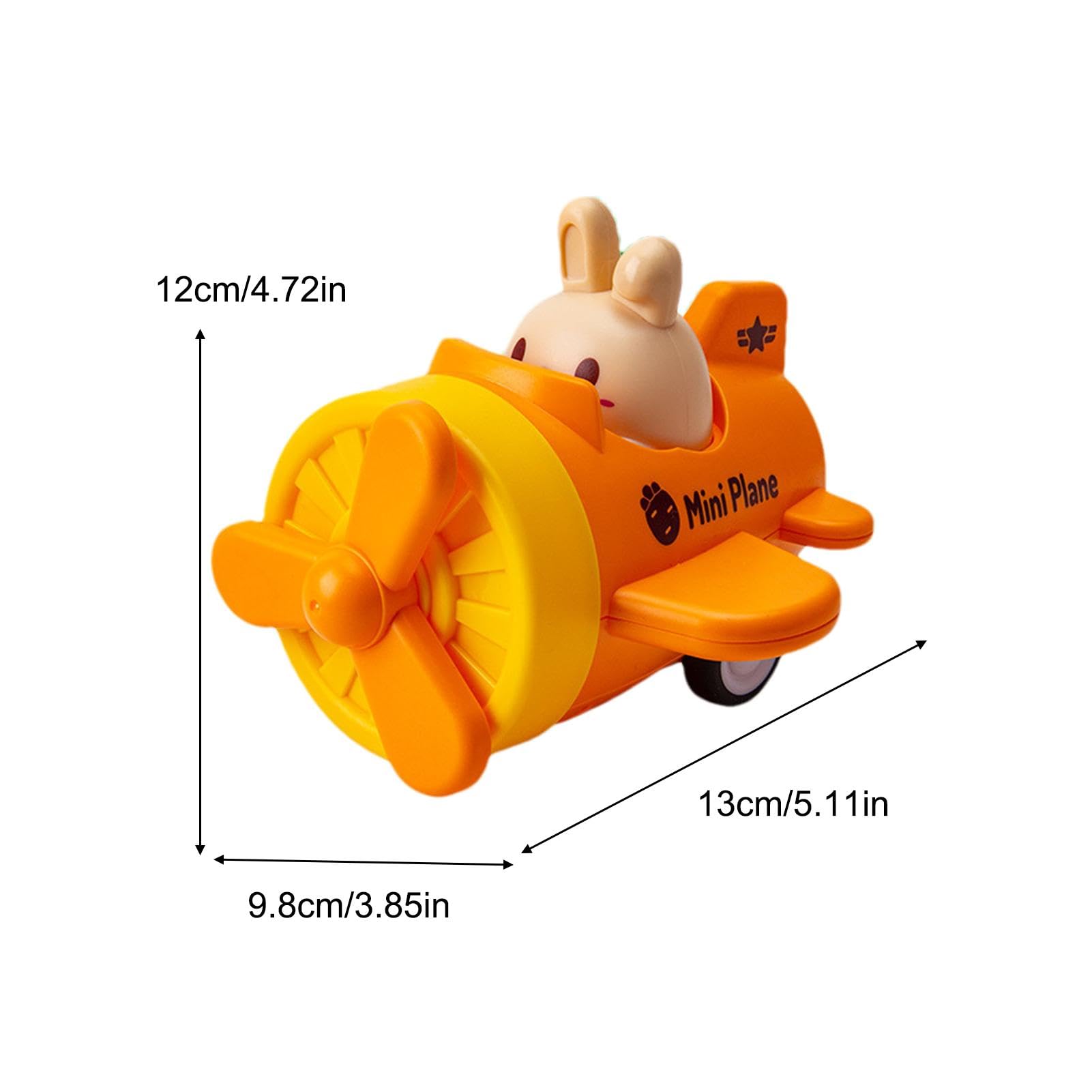 Kids Push-Up Airplane Toy - Educational Inertial Aircraft Model for Toddlers, Boys & Girls | Fun Learning & Outdoor Play Toy for Family Adventures