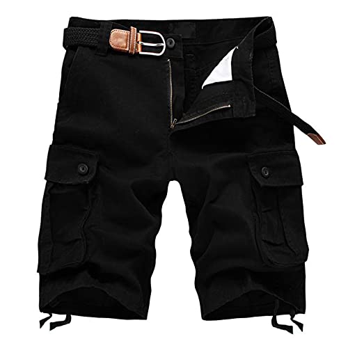 FMCHICO Men's Camouflage Cargo Shorts - Breathable Quick-Dry Casual Workout Short Pants with Pockets for Outdoor, Beach, Hiking & Gym
