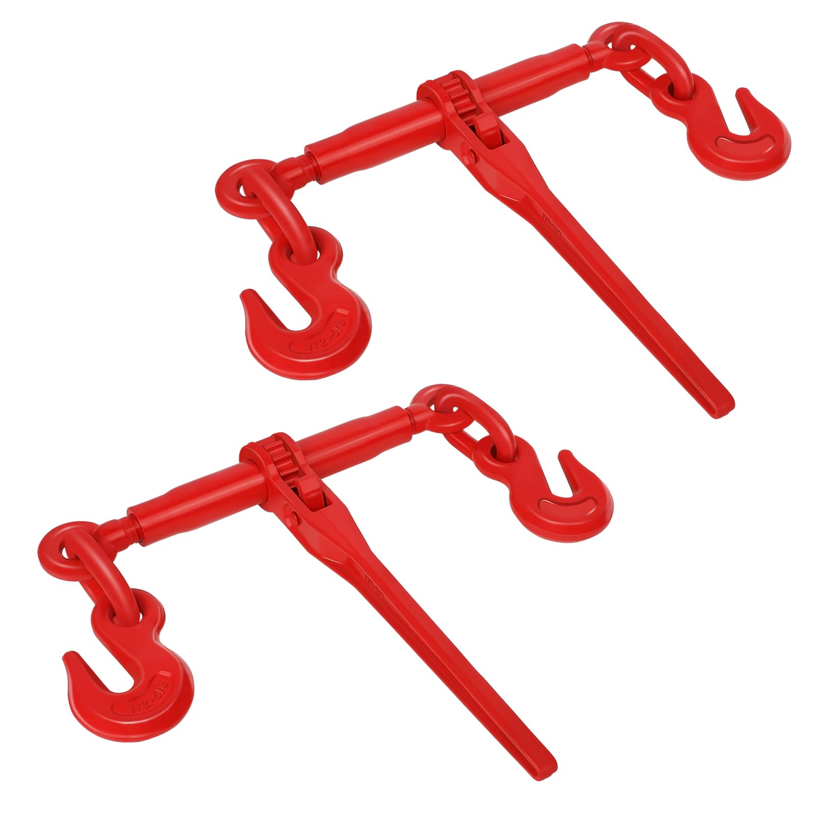 2 Pack 13000LBS Heavy Duty Ratchet Chain Binders - 1/2