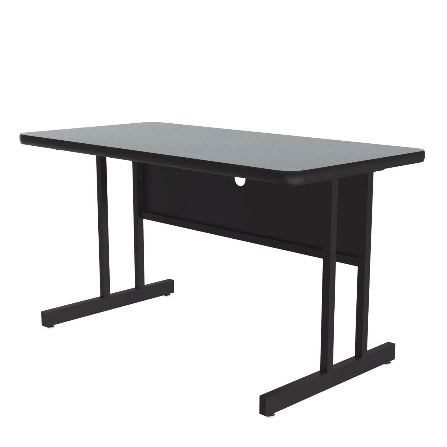 Correll CS2448M Computer Desk with Gray Granite Top - 24