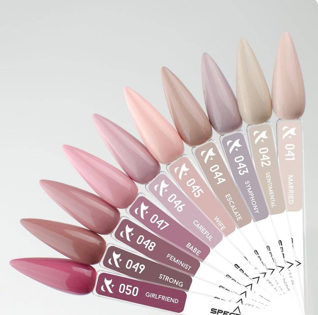 F.O.X Spectrum 041 Nail Polish - 14ml Bottle for Professional Salon & Home Manicure - Long Lasting Gel Effect Nail Lacquer