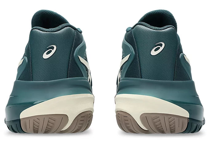 ASICS Men's Gel Resolution X WIDE Tennis Shoes - Saxon Green/Birch - High-Performance Court Shoes for Competitive Play & Training