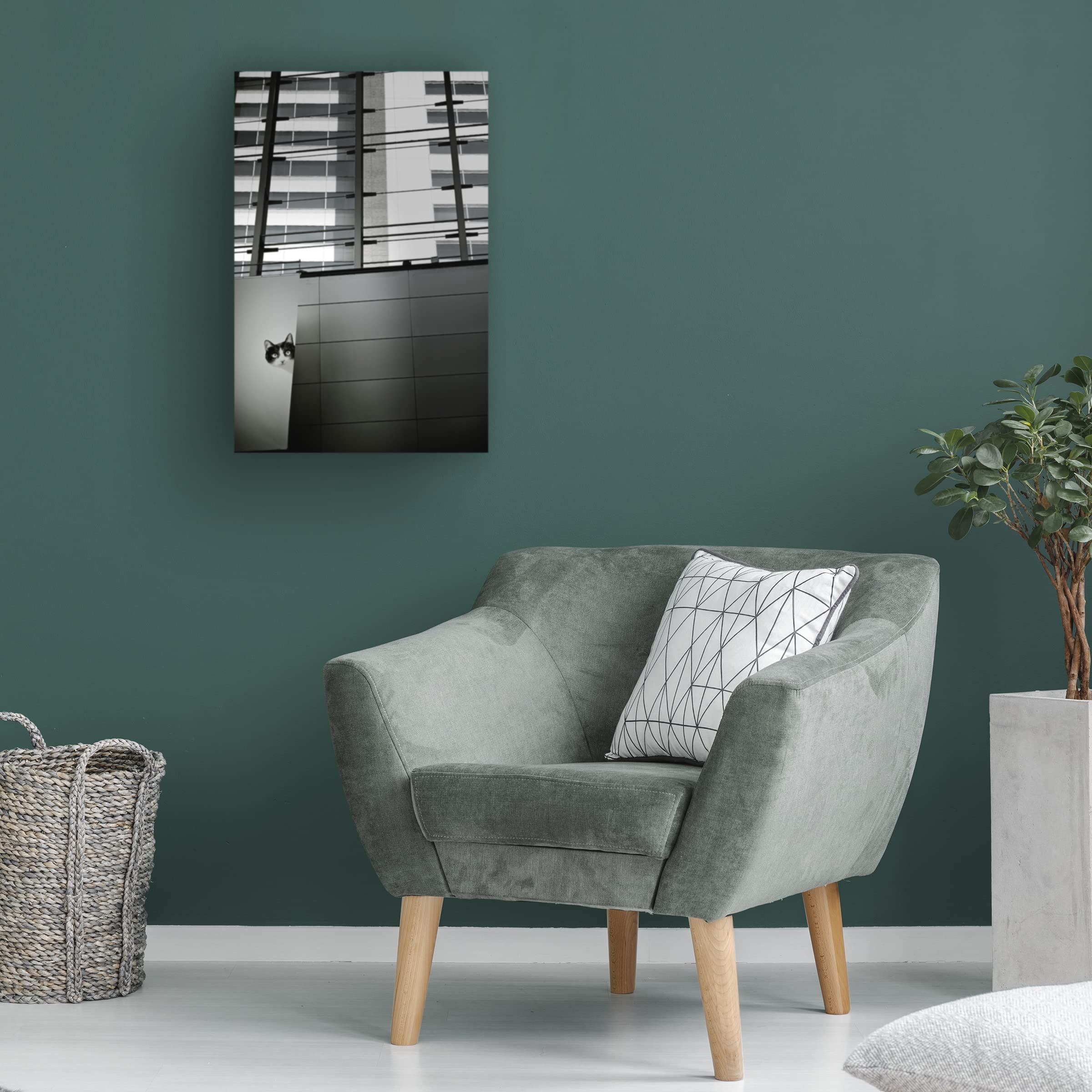 Trademark Fine Art 'By Chance' Abstract Canvas Painting by Reiko Kiri - Modern Wall Art for Living Room, Bedroom & Office Decor