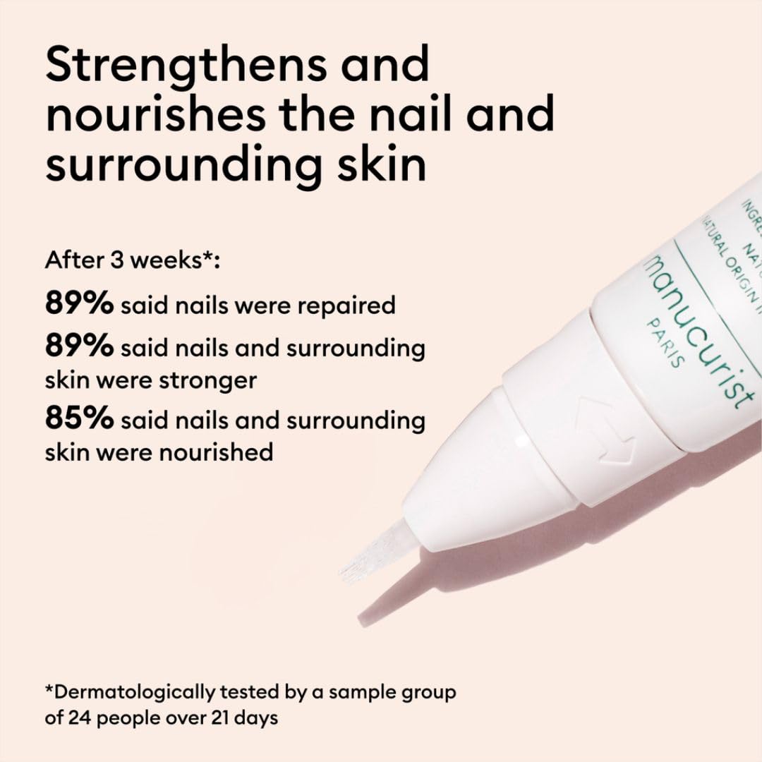 Manucurist Concentré Perfecteur - Vegan Nail Strengthener & Growth Oil Pen - Fortifying & Nourishing Treatment for Stronger Nails - Made in France - Perfect for On-the-Go Nail Care, Travel & Daily Use