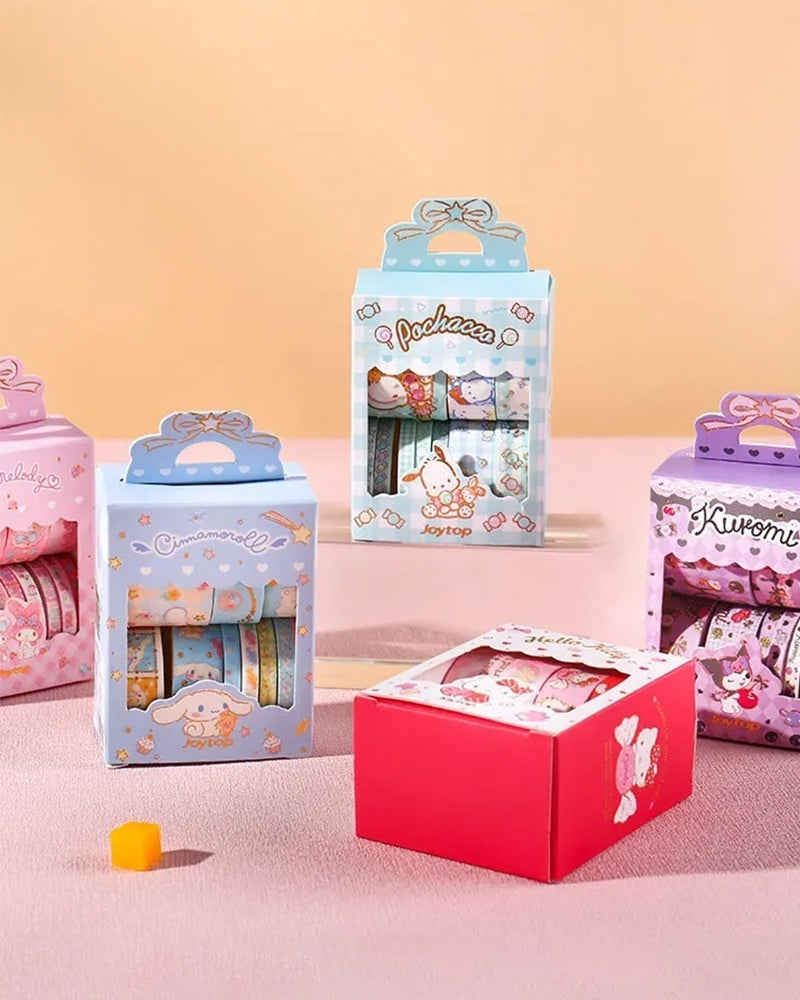 Sanrio® Characters Decorative Washi Tape Set - Cute Kawaii Stickers for Scrapbooking, Journaling, Bullet Journal & DIY Craft Projects