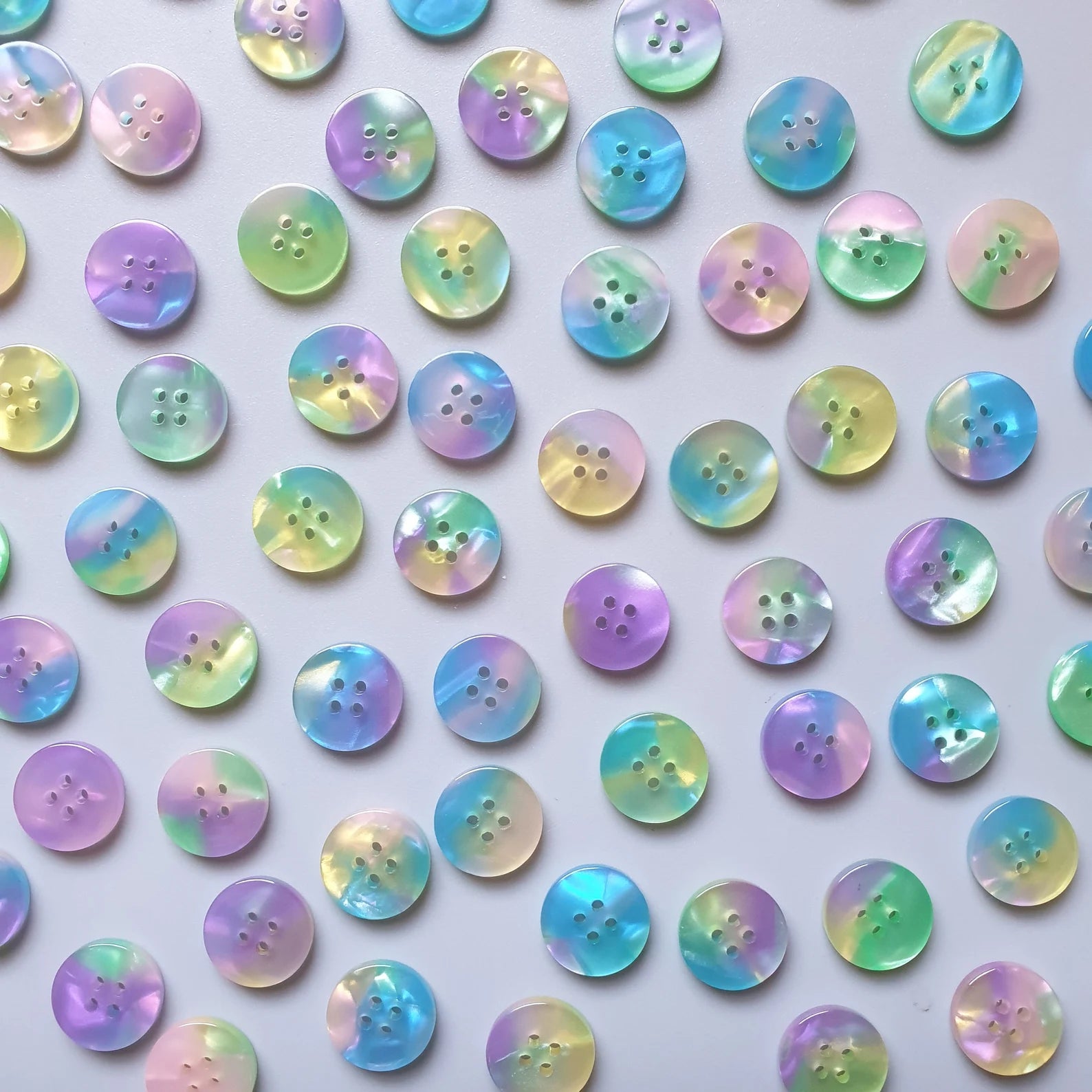Neverland Pack of 15 - 15mm Shirting Buttons for Men's Dress Shirts & Women's Blouses | Premium Sewing Buttons for Tailoring & DIY Fashion Projects