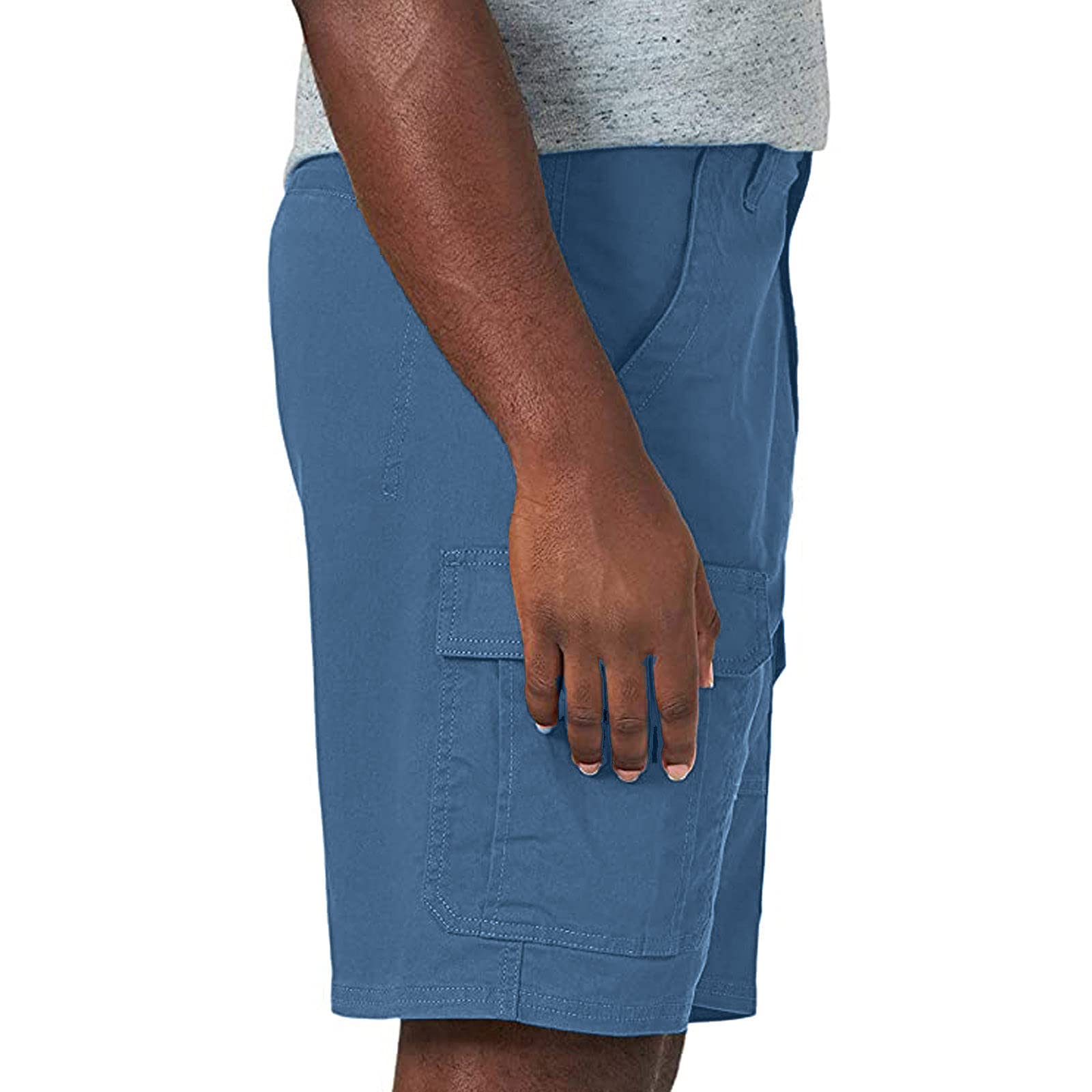 SHINELOVE Men's Stretch Denim Shorts with Zipper Pockets - Summer Casual Jean Shorts for Men, Durable & Comfortable - Perfect for Outdoor Activities, Travel & Leisure