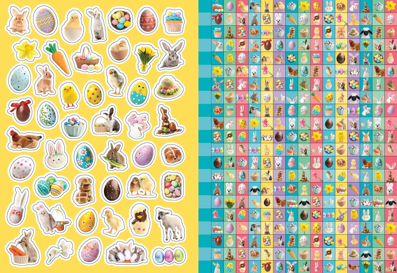 1000 Easter Stickers and Coloring Book for Kids - Fun Holiday Activity, Party Favors, DIY Crafts & Scrapbooking Supplies