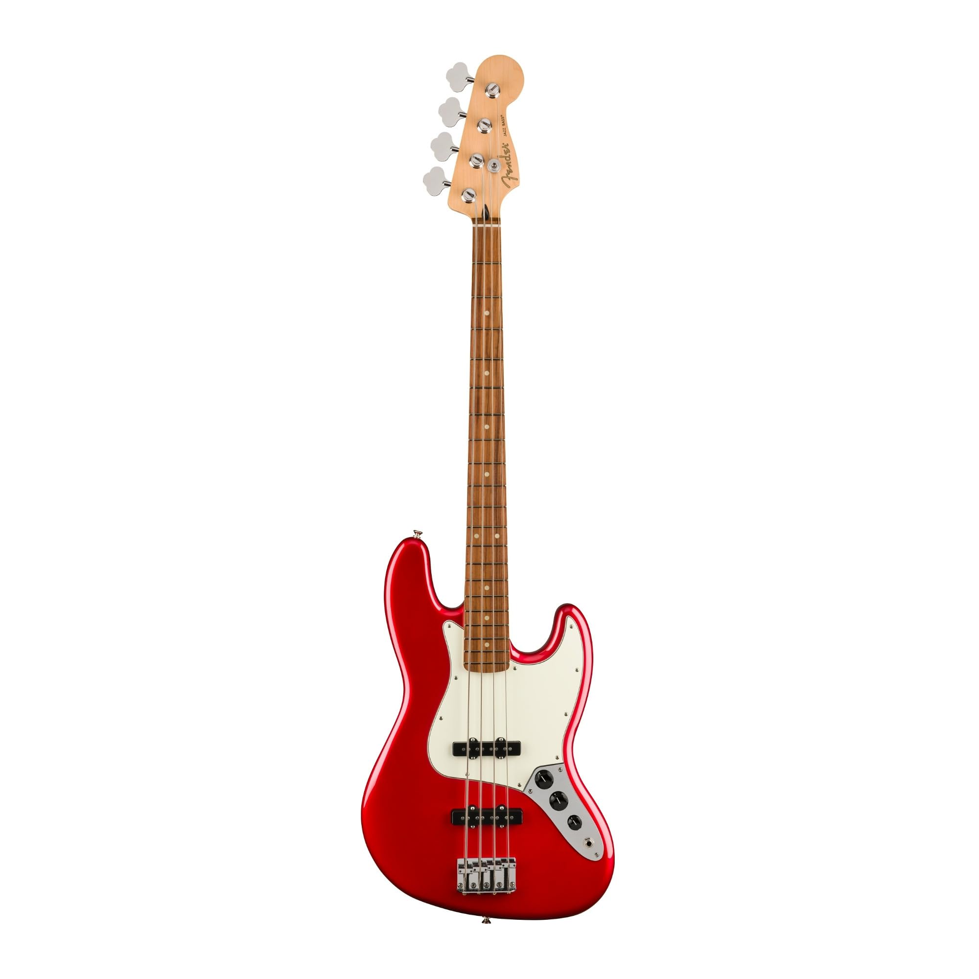 Fender Player Jazz Bass Electric Guitar - Candy Apple Red Finish, Pau Ferro Fingerboard | Perfect for Rock, Jazz & Studio Recording