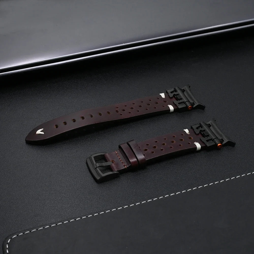 Premium Rocco Galaxy Ultra Leather Band for Smartwatches - Durable & Stylish Watch Strap for Men & Women - Perfect for Work, Gym & Everyday Wear