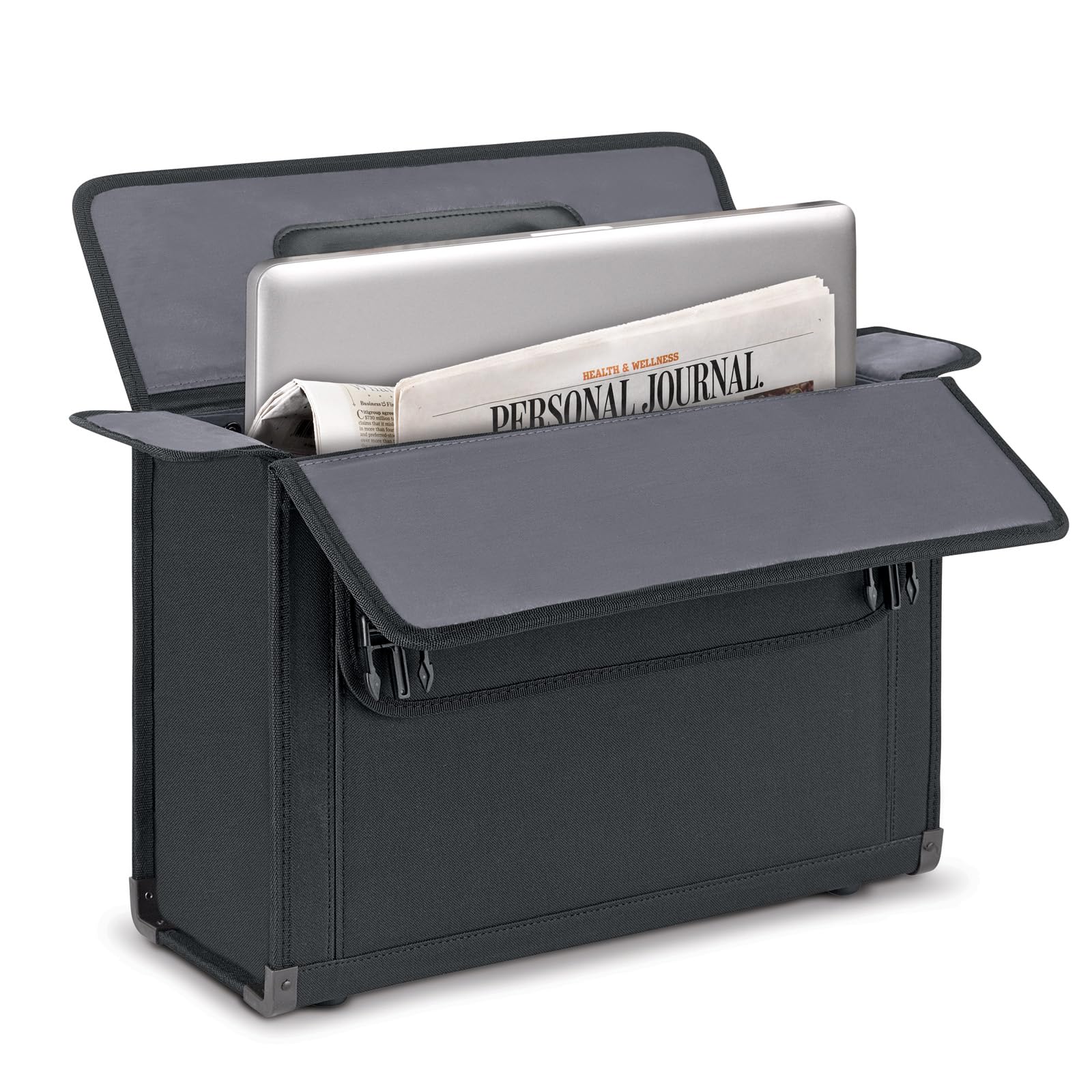Solo New York Classic 16-Inch Laptop Catalog Case - Black | Durable Business Briefcase for Work, Travel & Office | Perfect for Professionals & Students