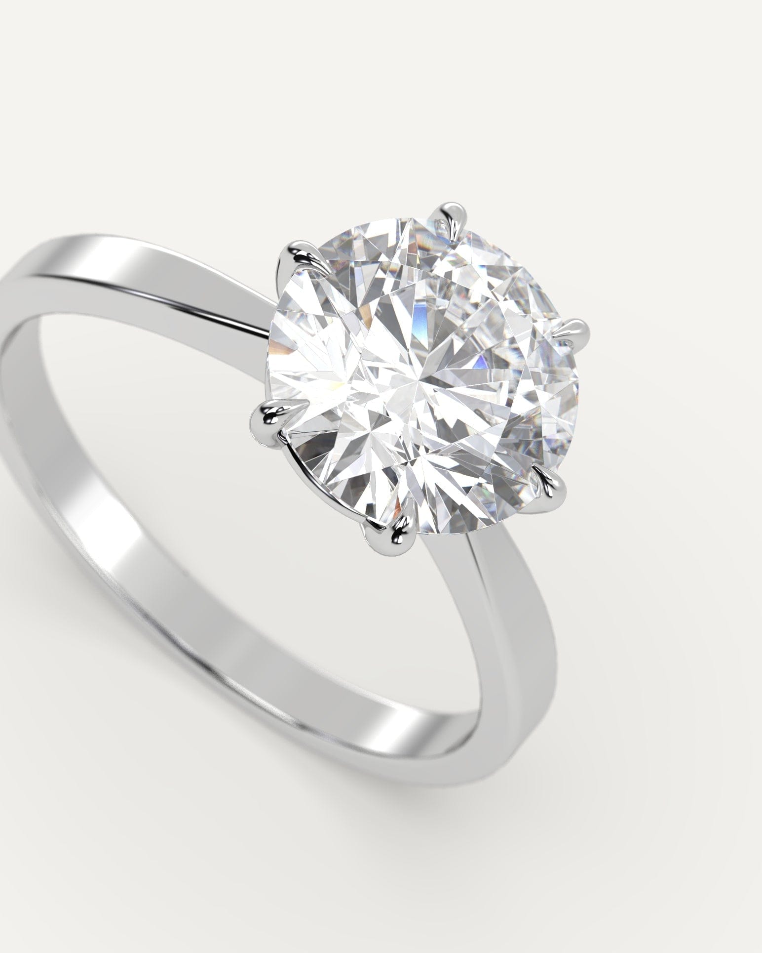 2 Carat Round Cut Diamond Engagement Ring for Women - Perfect for Proposals, Weddings & Anniversaries | Gorgeous Solitaire Setting & Sparkling Brilliance