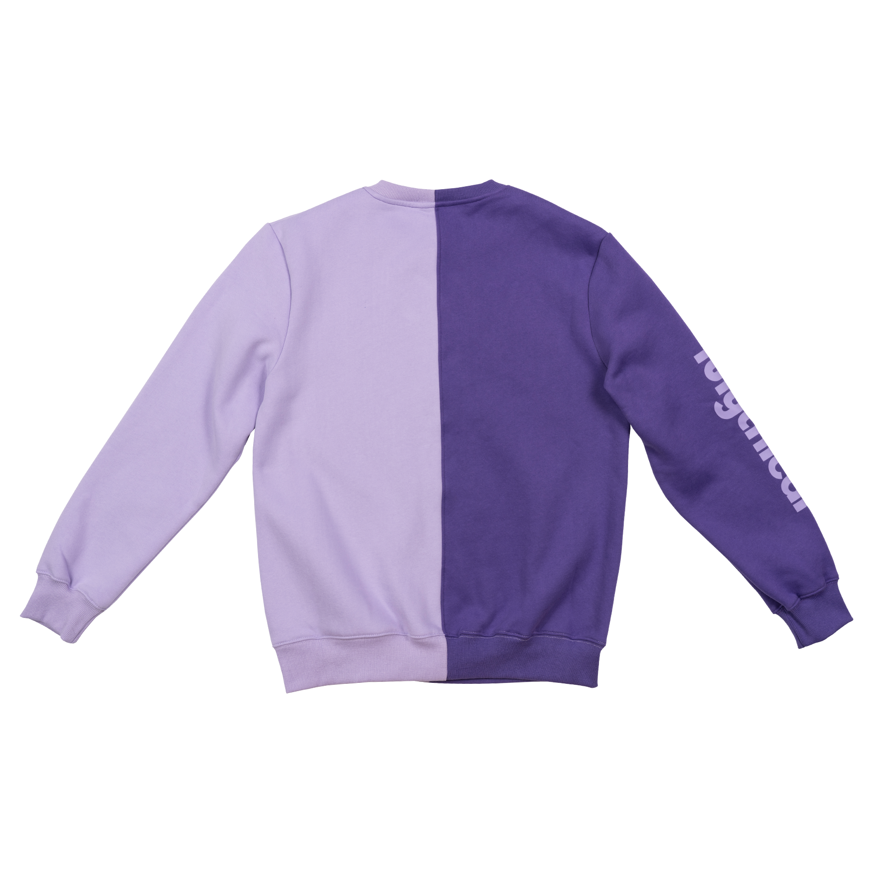 Mythical Colorblock Sweatshirt for Women - Purple Pullover Hoodie | Cozy Casual Wear for Fall & Winter | Perfect for Street Style & Loungewear
