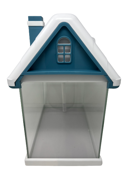 12L Small White Nano Fish Tank for Kids - Perfect for Bedrooms, Classrooms & Small Spaces