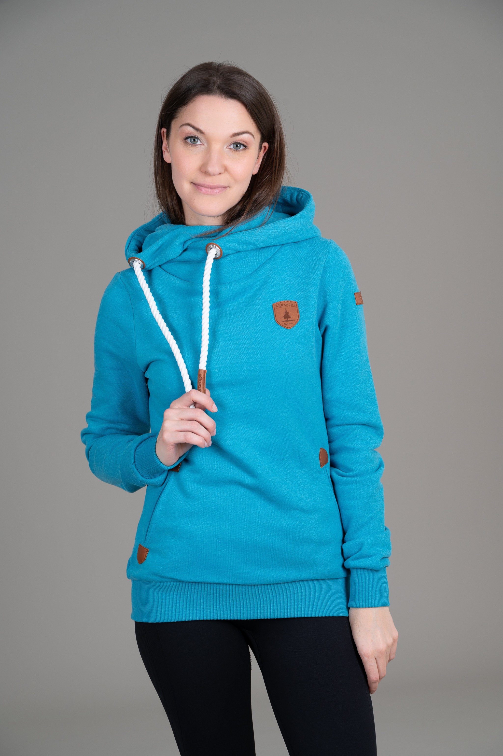 Artemis Cyan Hoodie for Men & Women - Soft Cotton Pullover Sweatshirt with Kangaroo Pocket | Casual Streetwear, Loungewear, and Outdoor Activities
