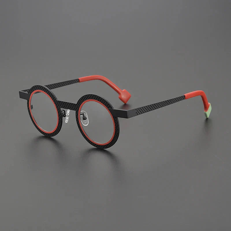 Ultralight Round Titanium Glasses Frame - Lightweight & Durable Eyewear for Men & Women - Perfect for Reading, Driving & Everyday Use