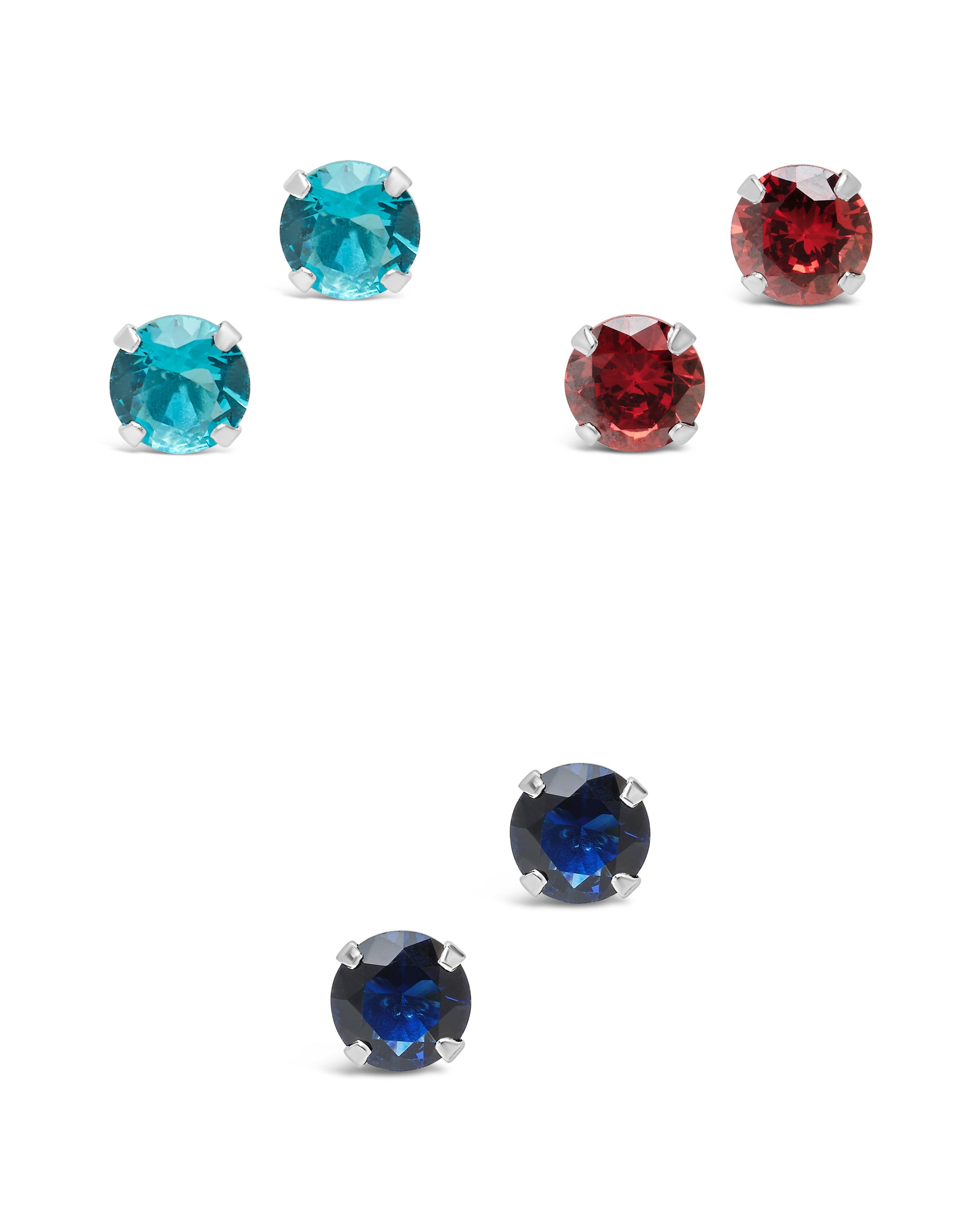 Elegant Jewelry Organizer Case with Rainbow Stud Earrings Set - Perfect for Travel, Gifts & Daily Accessory Storage